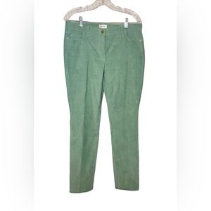 Per Se by Carlisle Women's Mint Green Corduroy Straight Leg Pants Sz 8